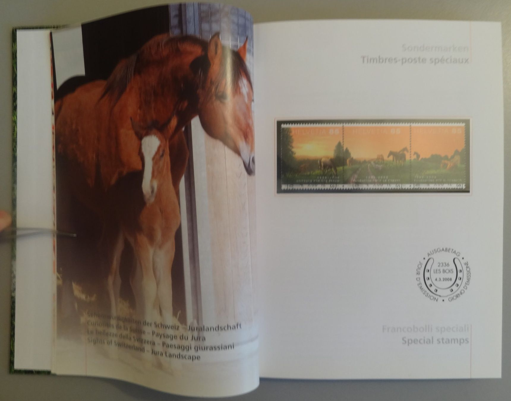 Alle Briefmarken: Jahrbuch Schweizer Briefmarken 2008 der Post, gestempelt – Gebraucht aus Gränichen von Teufenthaler 3