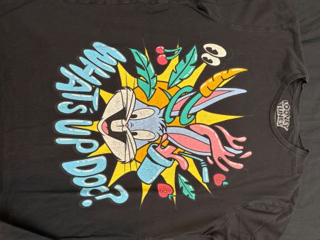 T-shirt Looney Tunes Bugs Bunny noir été taille S, parfai...