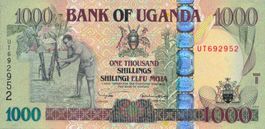 Uganda 1000 Schilling 2005 UNC