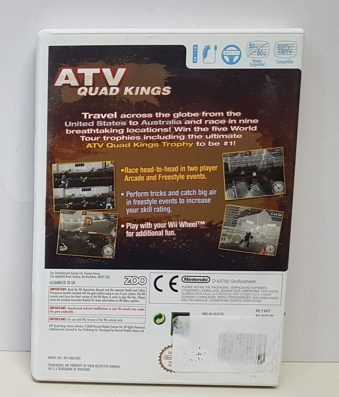 Nintendo Giochi: 🚙ATV Quad KingsTrophy Wii – Usato da Schüpfheim venduto da Games_Spielkonsolen 2