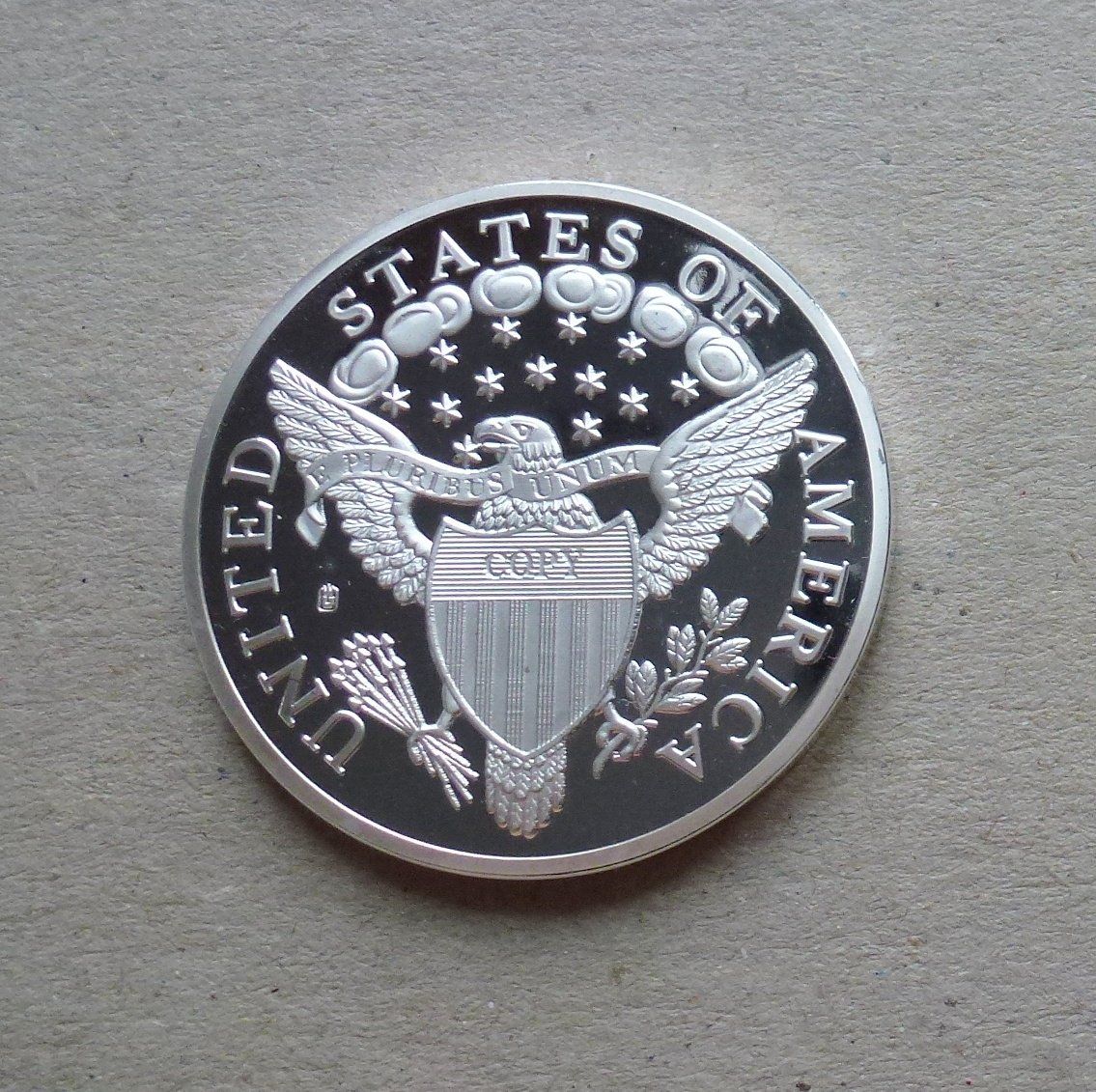 Medaillen: Medaille ++ USA 1 Dollar 1804 versilbert – Gebraucht aus Walkringen von Casablanca777 1
