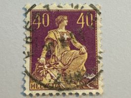 1908 Sitz. Helvetia m. Schwert, ZNr. 107 (Mi 101)