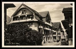 AK Lungern, Das Hotel Löwen, 1934