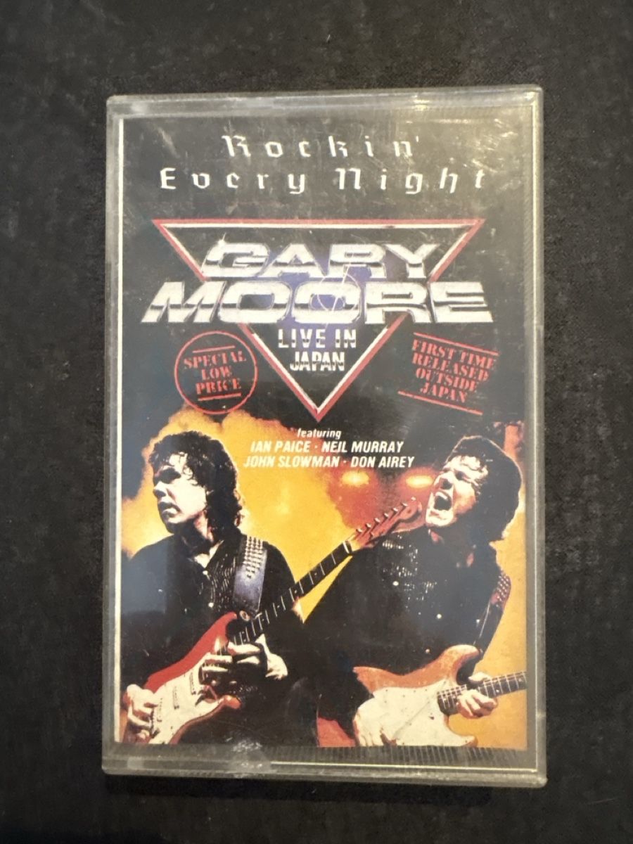 Musicassette: Cassette GARY MOORE Rockin' Every Night Live Japan – Usato da Carouge GE venduto da irma016