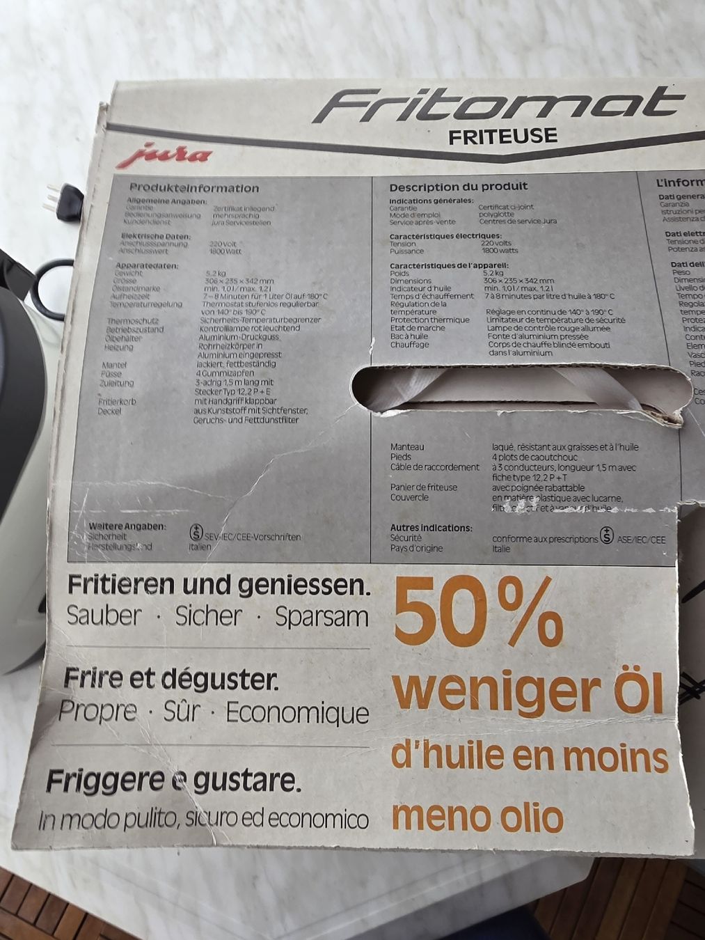 Jura Elettrodomestici da cucina: Fritomat Fryer - Jura – Usato da Hinwil venduto da Ehretstock8 3
