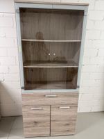 Hochkommode Vitrine  Schrank mit Glas