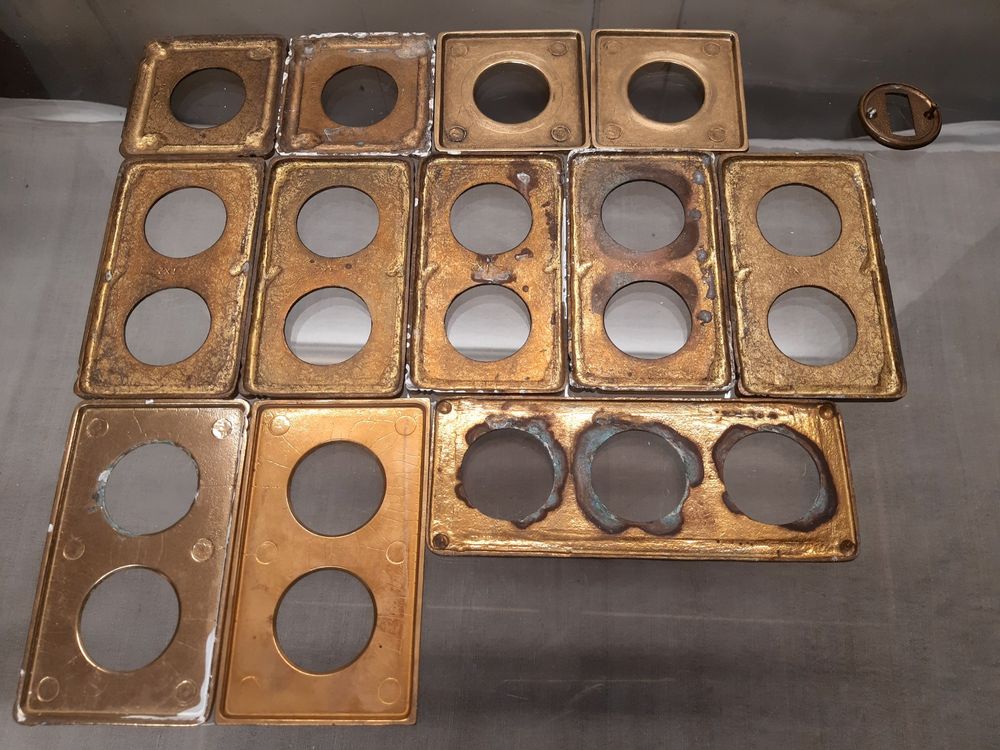 Deckenbaldachin Aus Messing Im Vintage-Look – Inkl. Zugentlastung, Für Lampenmontage, Old English Finish