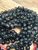 Strang echte Astrophyllite Kugeln / stone beads 8 mm