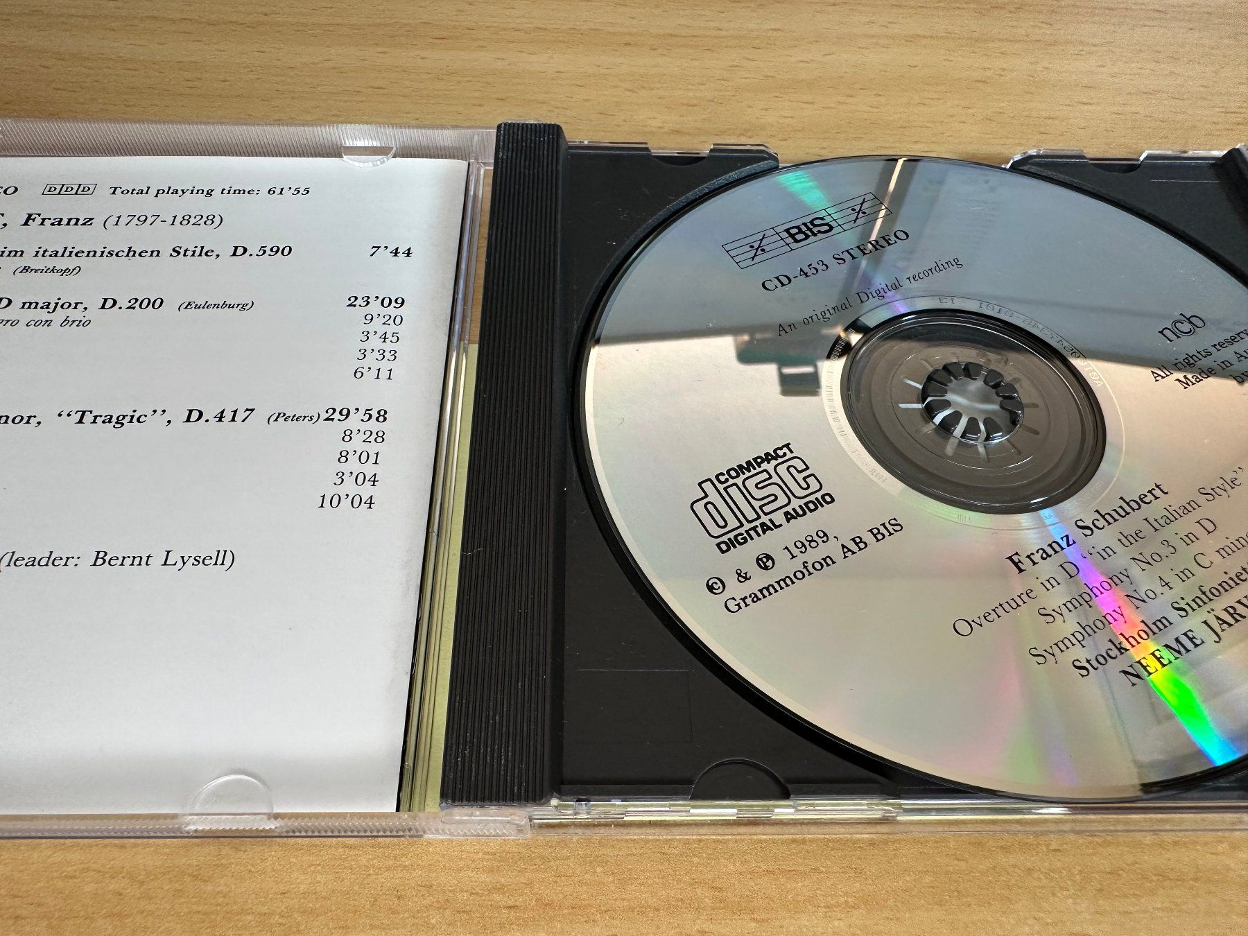 CD: Schubert - Symphony No.3 In D Major, Symphony No.4 In C Mino – Usato da Rikon im Tösstal venduto da Alpenmutz 2
