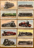 1938 - 10 Antike RAILWAY ENGINES Sammelbilder aus England