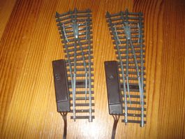 Kleinbahn Weichen links 2 Stk. ohne OVP Spezial umgebaut