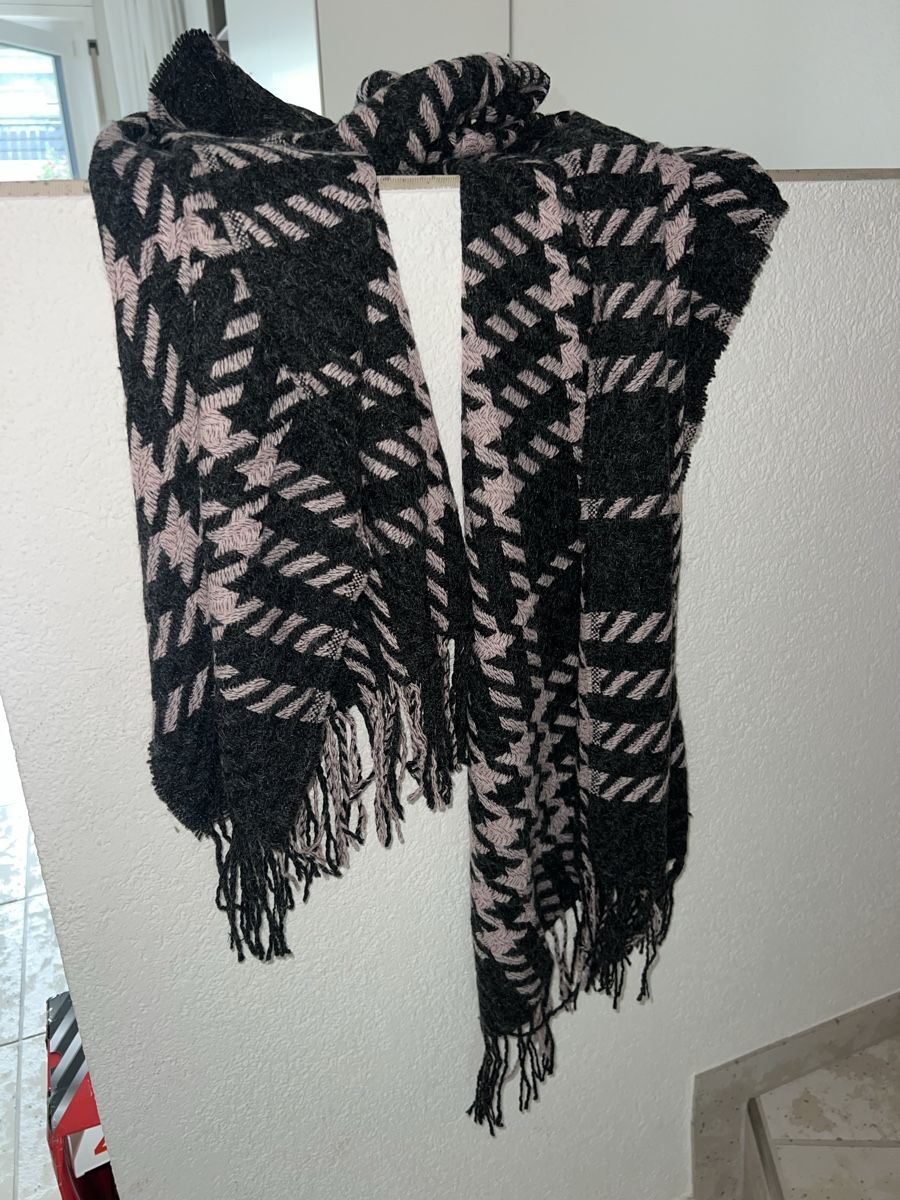 Foulard & Sciarpe: Schal anthrazit/altrosa 2-3 x getr – Nuovo (secondo la descrizione) da Dornach venduto da samuti