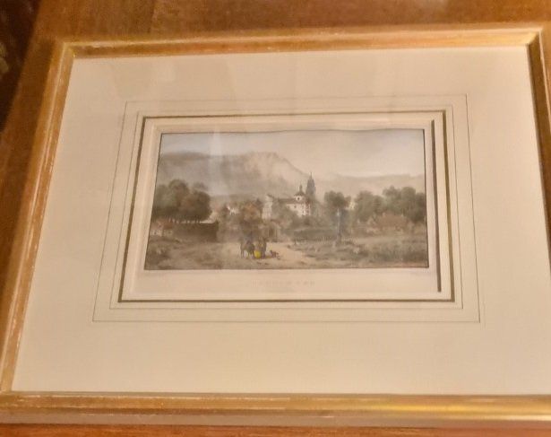 Incisioni: Ludwig Rohbock, Stich von Solothurn mit Widmung 1863 – Usato da Flums venduto da Flumsantik