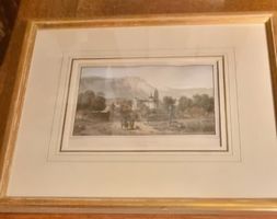 Ludwig Rohbock, Stich von Solothurn mit Widmung 1863