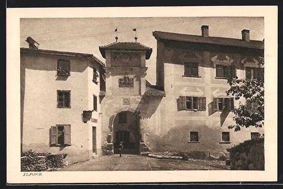 Cartoline postali: Ilanz, Räthische Bahn, Graubünden, Geb – Usato da Berlin venduto da bartko-reher