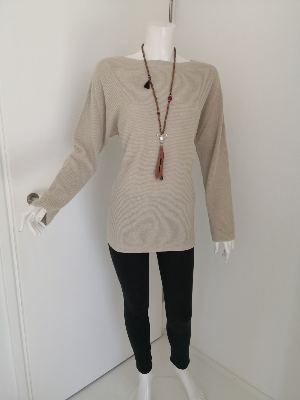 Maglioni & Felpe: 🤩LEINEN STRICK-PULLOVER BEIGE – Usato da Olten venduto da Naja-Twins-Twins 6
