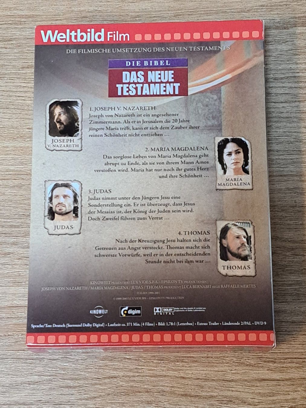 Tutti i DVDs: Die Bibel, Das neue Testament, Boxset mit 4 Discs – Nuovo (secondo la descrizione) da Unterseen venduto da Kanica 1