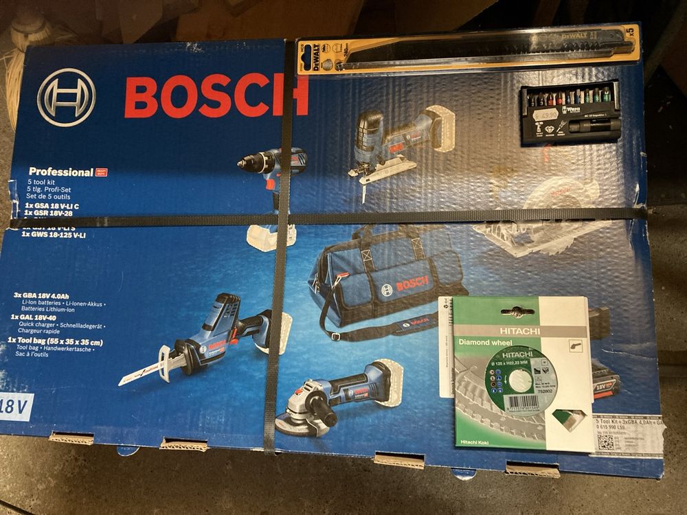 Bosch professional 5 discount tool kit 18v