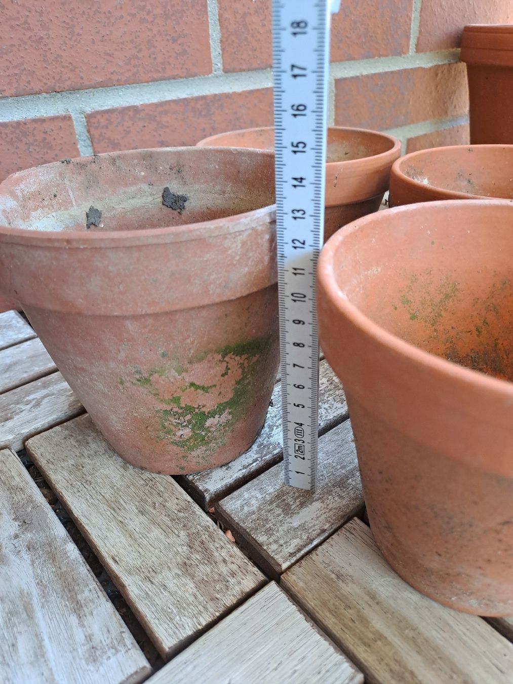 Vasi per fiori: 4x Blumentöpfe Pflanzentöpfe Terracotta Ton – Usato da Basel venduto da suberi_Sach 4