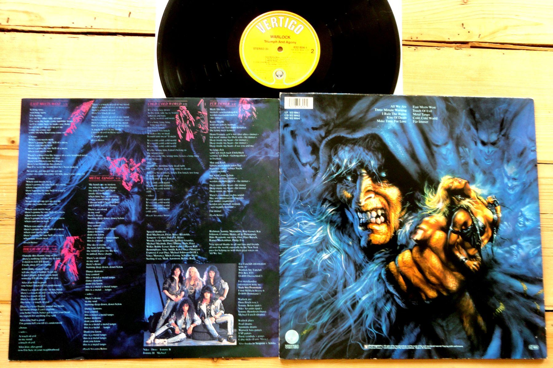 LP WARLOCK triumph and agony 1987 VERTIGO Heavy Metal (Gebraucht) in ...