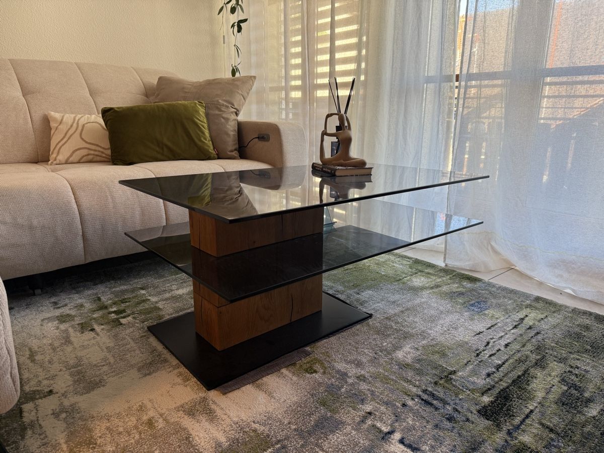 Tavoli: Couchtisch Glas/Holz – Usato da Kloten venduto da pau_w2ck