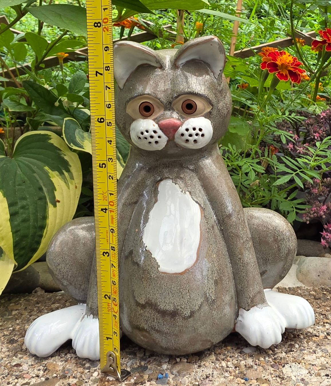 Statuette: Keramik Katze Garten Deko Tierfigur – Nuovo (secondo la descrizione) da Rheinsulz venduto da Dred 4