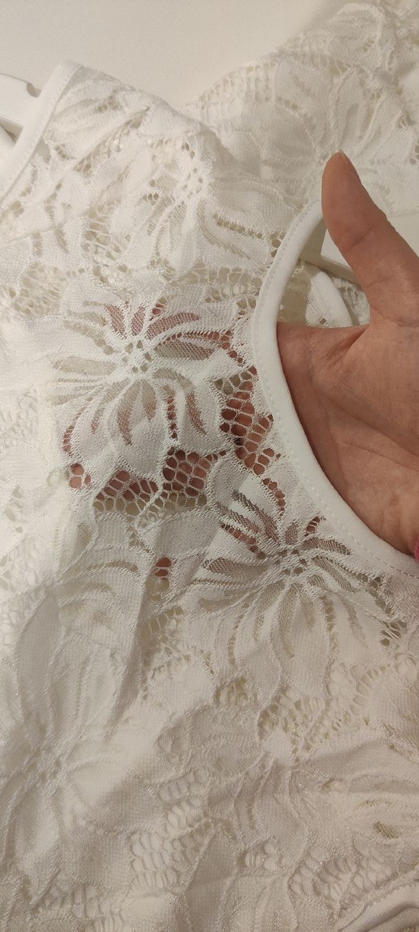 Vestiti: Weisses Mini Spitzenkleid – Usato da Schübelbach venduto da ali_mgs8 1