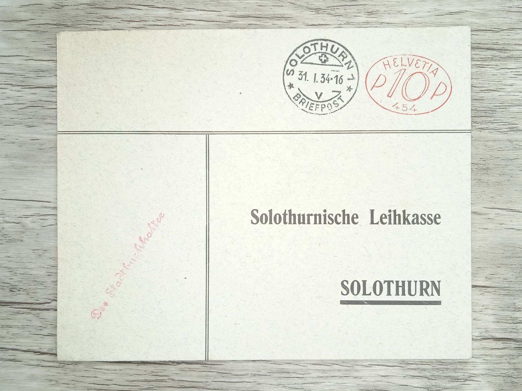 Tutti i francobolli: TR82 Enveloppe + Timbre Suisse 1934 – Usato da Cousset venduto da Patrick_Collections