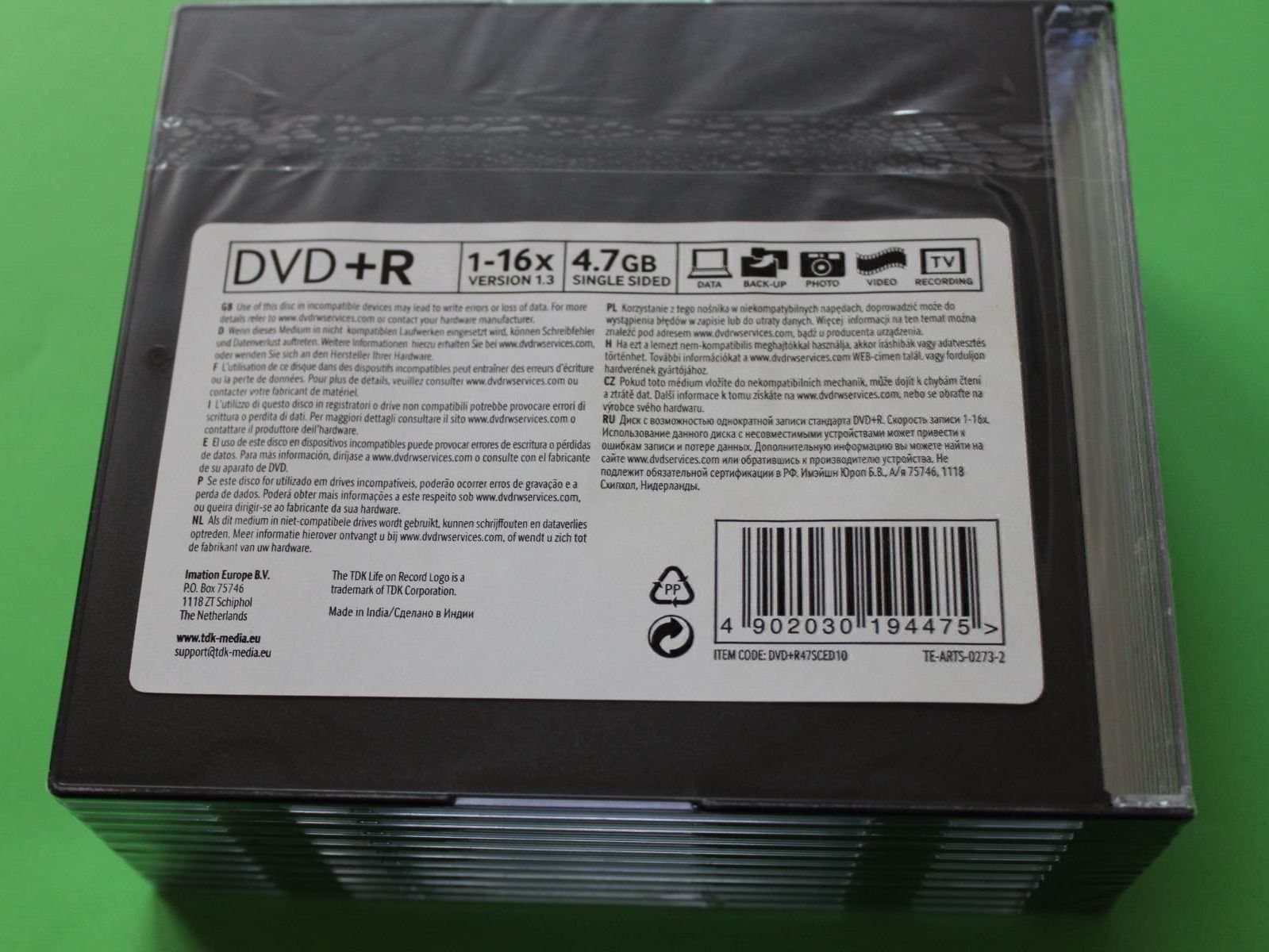 Tutti i DVDs: 10 TDK DVD+R Rohlinge in Slim-Case OVP!! – Nuovo e nell'imballaggio originale da Tübach venduto da JamesStone 2
