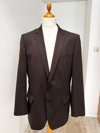 HUGO Boss Anzug Gr. 54 Braun Schurwolle Sakko Hose Business