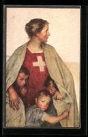 Schweizer Bundesfeier 1917, Frau schütz