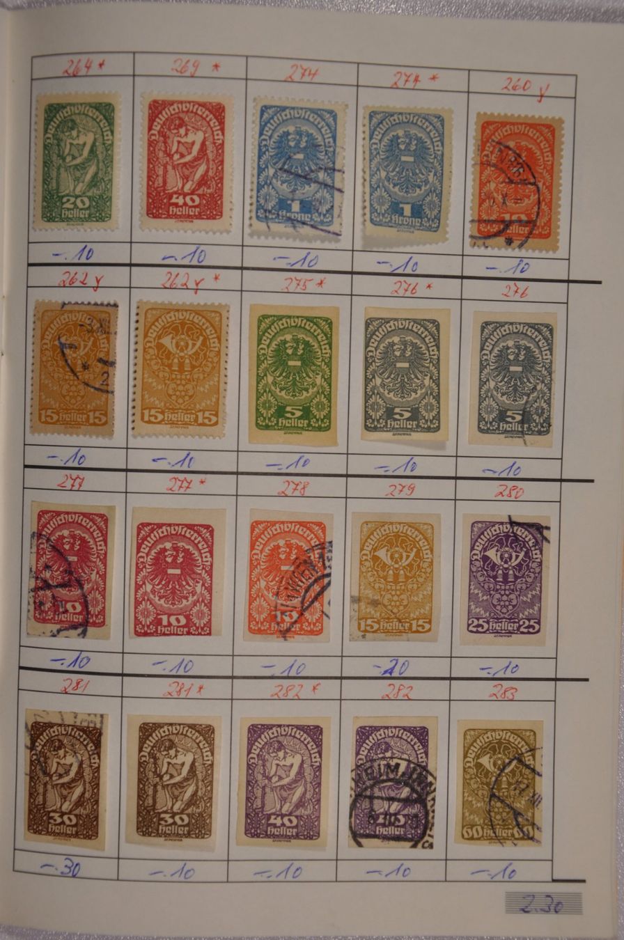 Alle Briefmarken: Österreich alte Werte in Rundsendeheft – Gebraucht aus Wolfhalden von Zinauktion 5