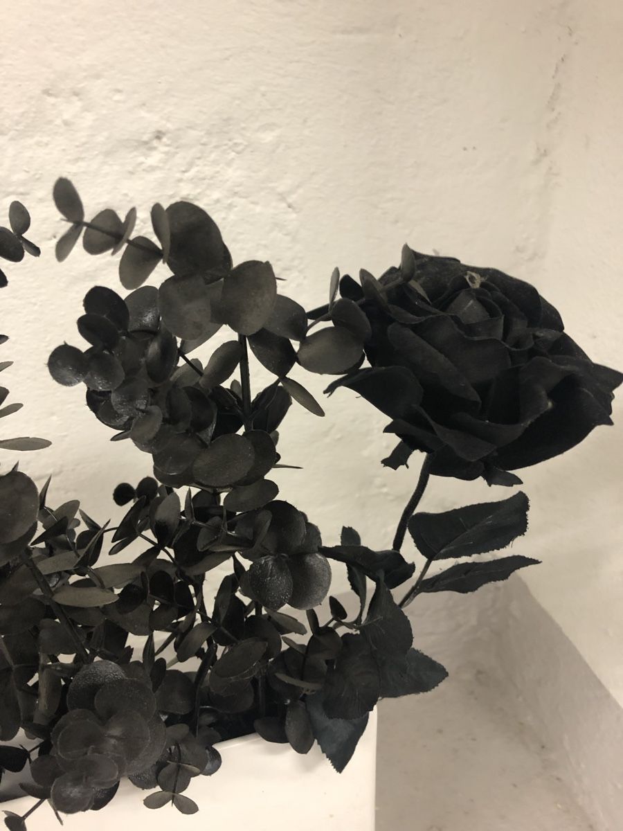 Piante & sementi: Kunstblumen – Rosen und Eukalyptus - Samtstoff – Usato da Zürich venduto da vadimi 2
