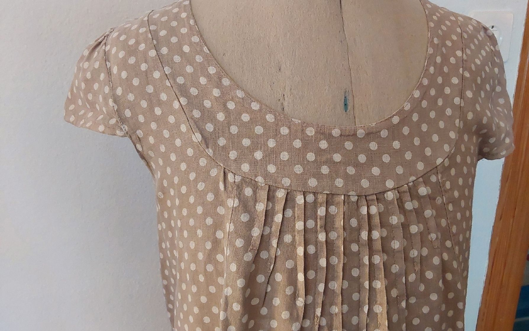 Vestiti: Kleid Leinen beige S Talia Benson – Usato da Köniz venduto da scopello12 1