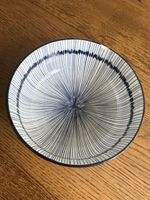 Zara Home Schale Blau Weiss Porzellan chipped