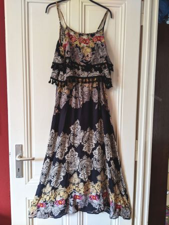 ANTHROPOLOGIE : Robe d'été avec haut brodé S
