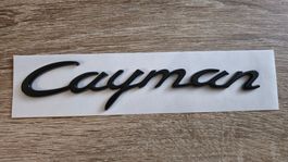 Cayman Emblem Schwarz Glanz