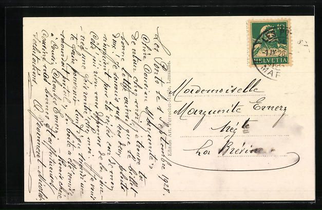 Cartoline postali: Les Ponts de Martel, Ortspartie mit Kirc – Usato da Berlin venduto da bartko-reher 1