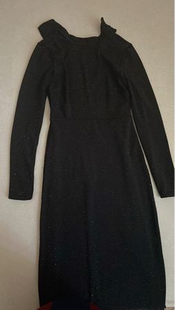 Damen Kleid schwarz mit Glitzer neuwertiger Zustand
