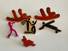 6 Pin Strichfiguren