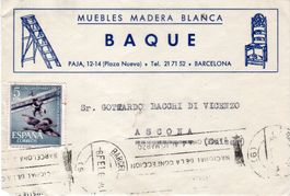 SCHÖNER BELEG VON BARCELONA NACH ASCONA - H123
