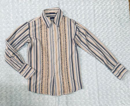 Vintage PEPE JEANS Hemd Gr. M, blau mit tollen Details