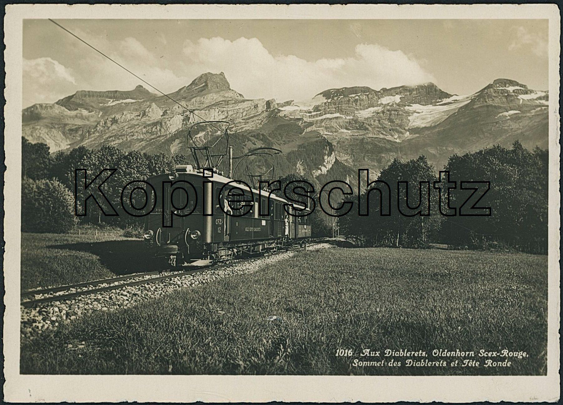Ansichtskarten: VD Les Diablerets - Bahn ASD - Ormont Dessus – Gebraucht aus Schindellegi von dormay