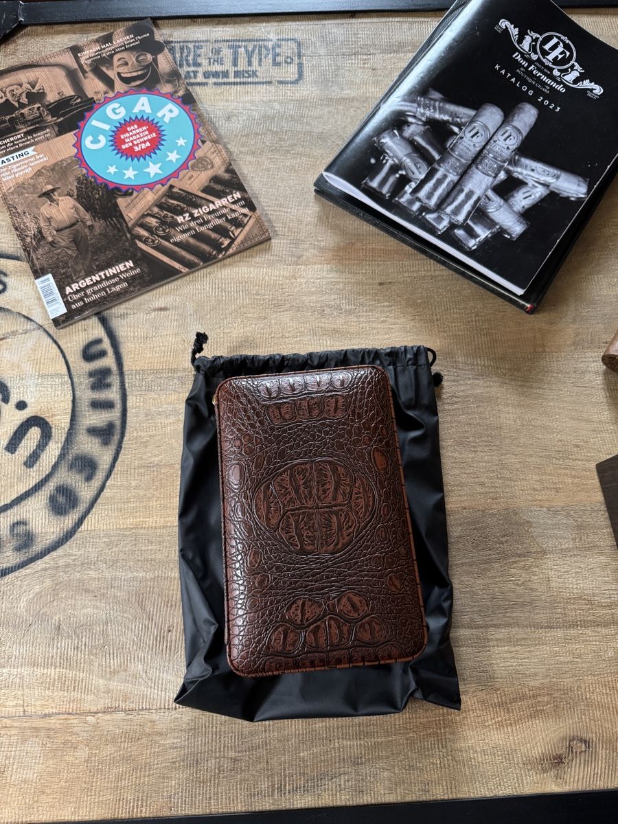 Zigarren: Cigar Case Croco Leather – Neu (gemäss Beschreibung) aus Seuzach von Wolf936 5
