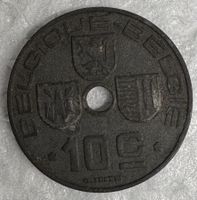 Belgische 25-Centimes-Münze aus dem Jahr 1943