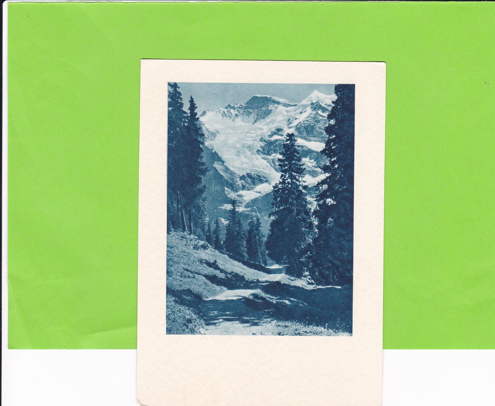 Cartoline postali: Die Jungfrau von Mürren aus – Usato da St. Peterzell venduto da neckertal