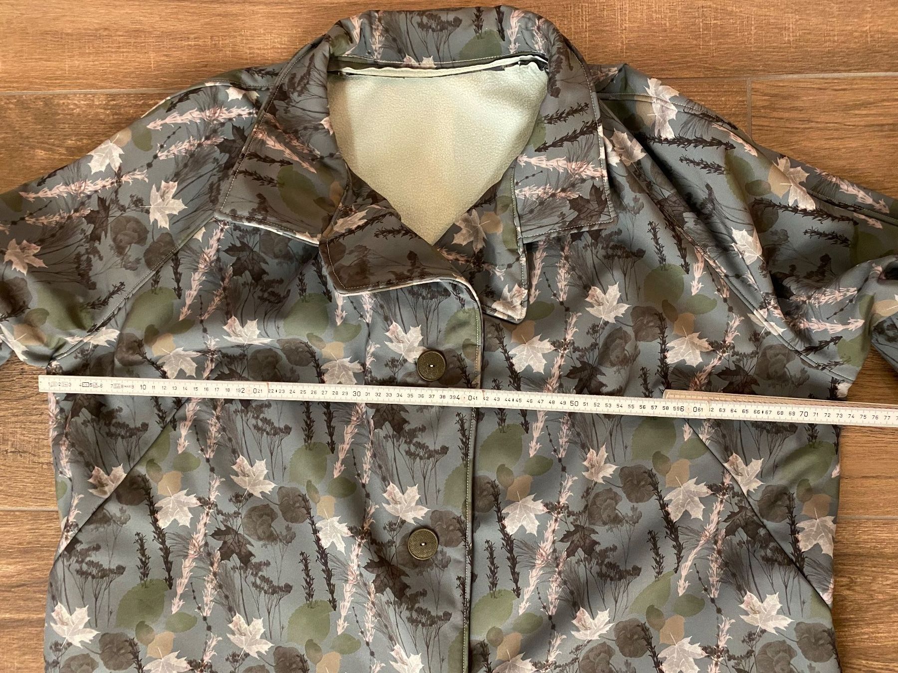 Cappotti: Mantel Softshell Blätter-Print mint Gr. 54/56 – Usato da Arlesheim venduto da san_w9vr 7