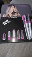 Neuer 5 in 1 Haarstyler Warmluftbürste Lockenstab Set!
