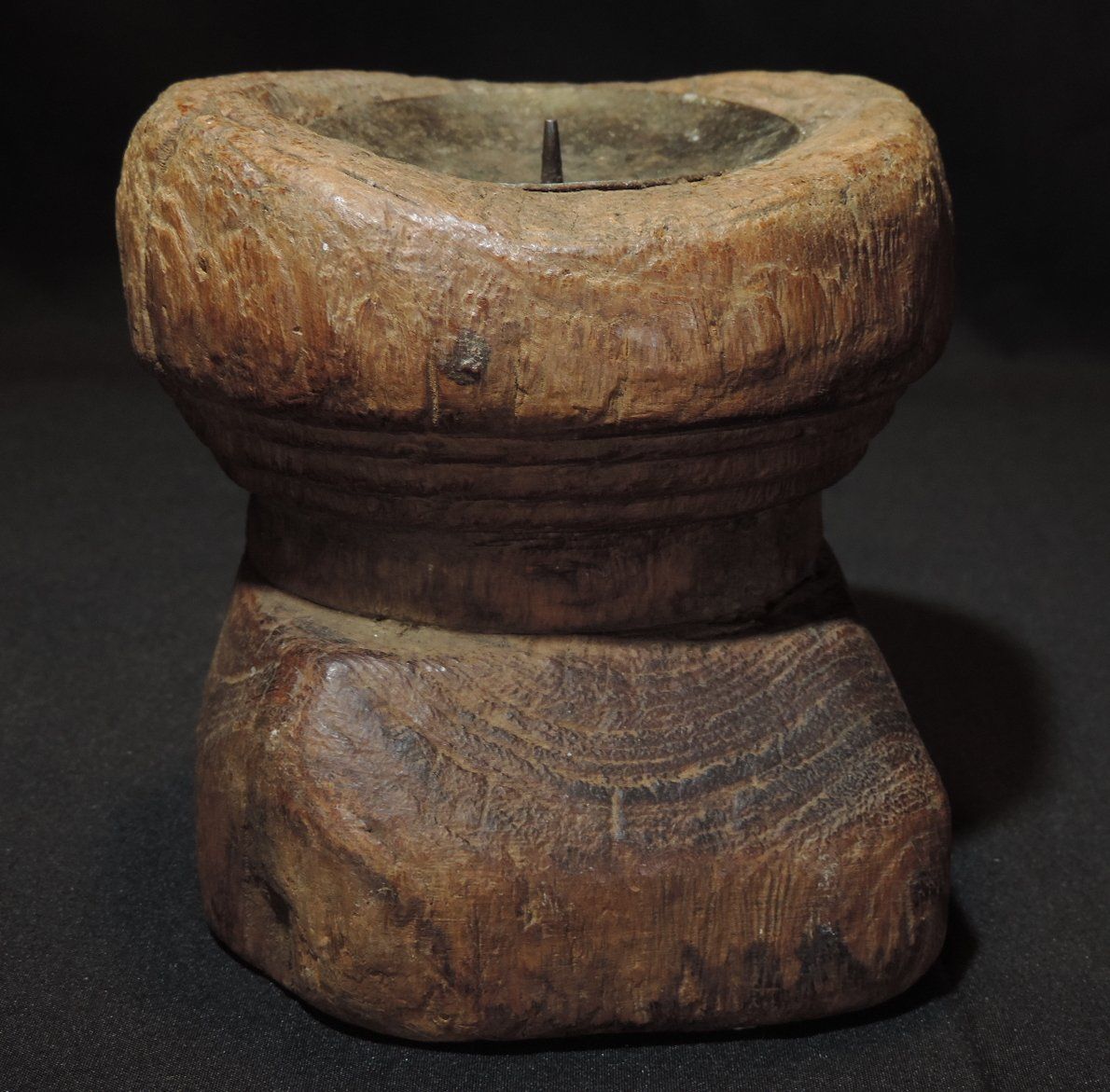 Portacandele: Antiker, indischer Kerzenhalter Holz – Usato da Duggingen venduto da roterbambus 3