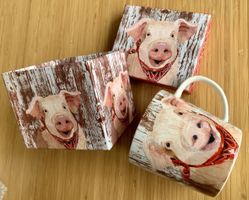 Tasse / Mug Schwein Charlotte mit Original-Schachtel